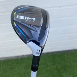 Taylormade Sim2 max 4 Hybrid 22° Aldila NV Graphite Shaft L-Flex
