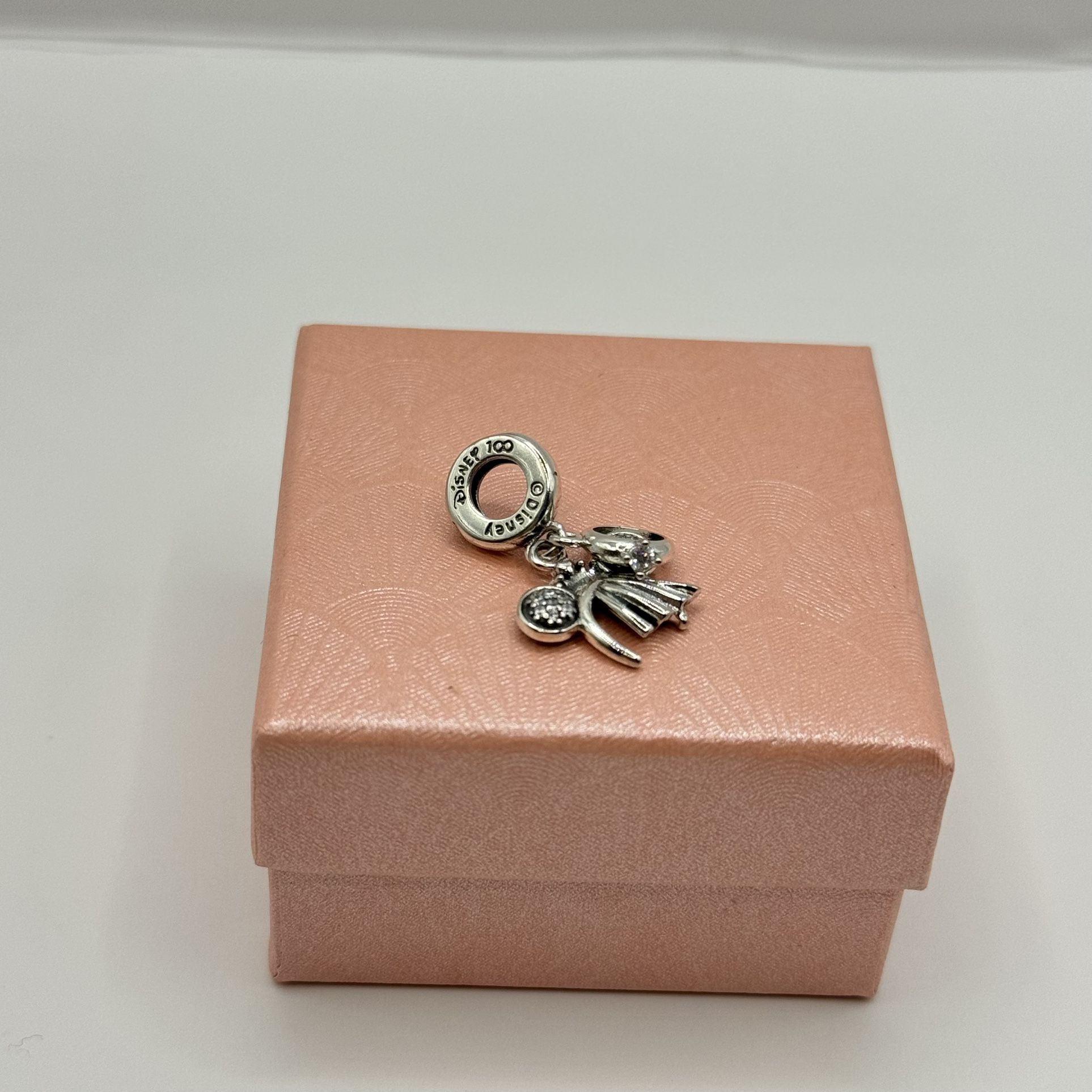 Minnie Mouse Bridal Ear Headband and Ring Charm