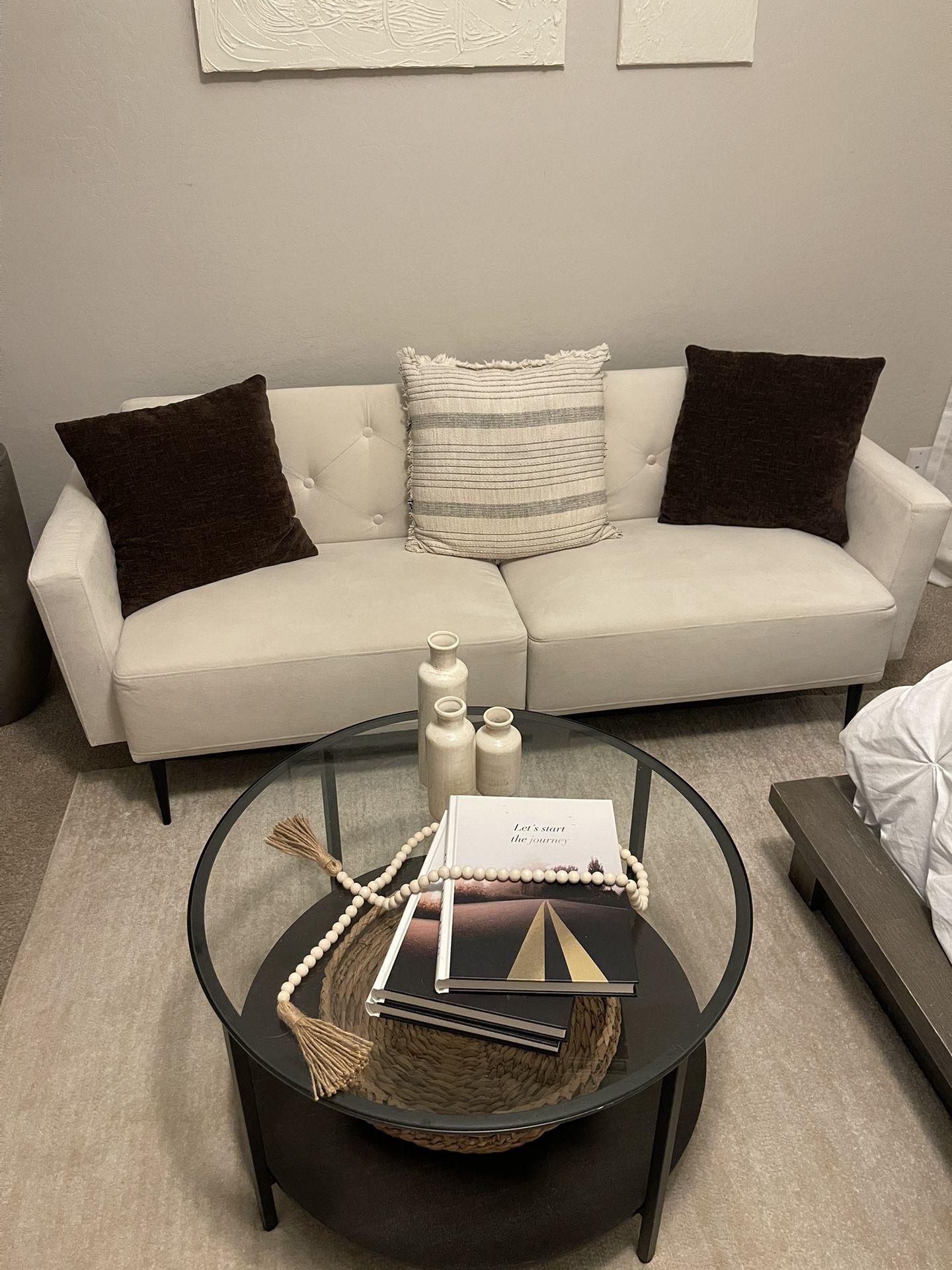 Mini Couch + Coffee Table Set – $75 (FIRM)