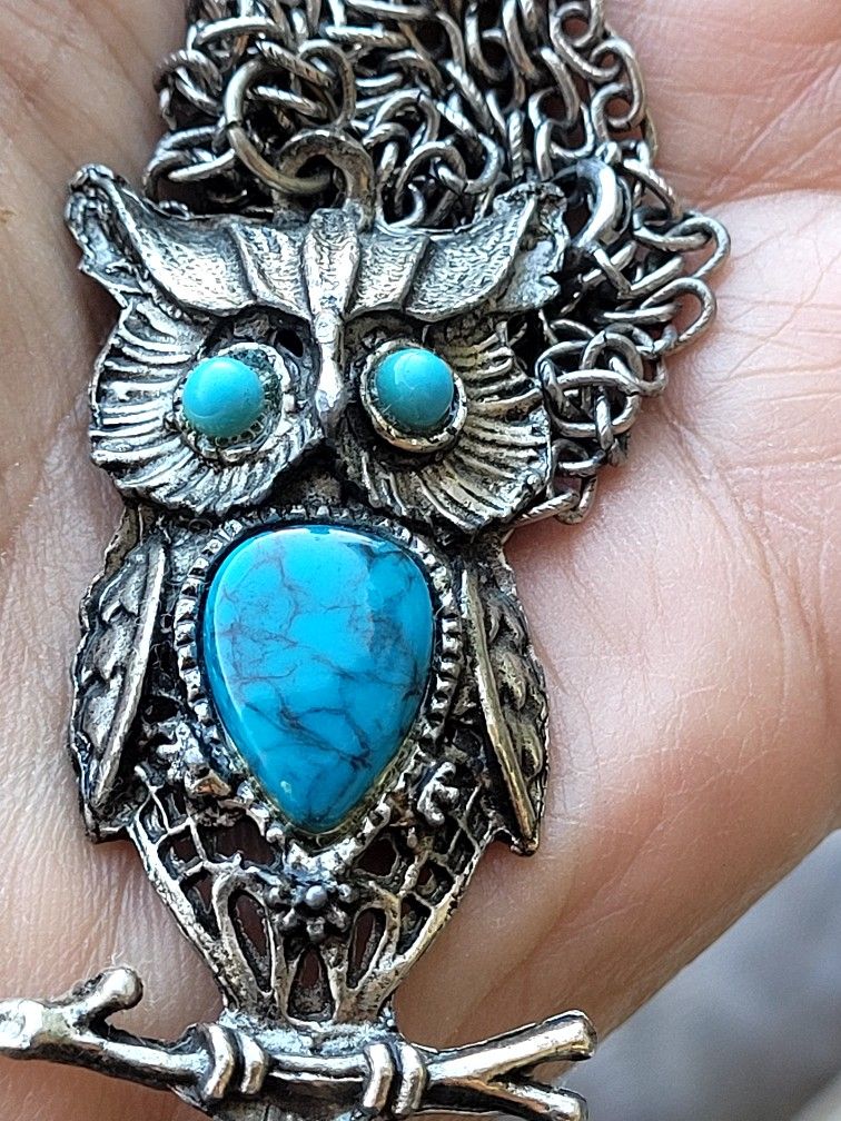 Vintage Owl Necklace