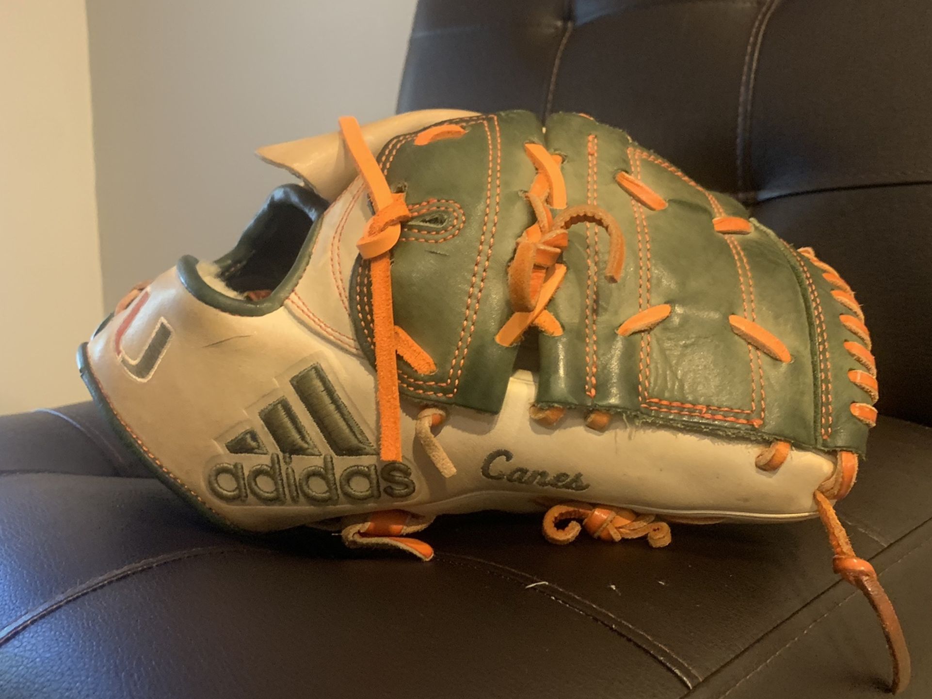 Adidas Men’s University Of Miami Team Issued Glove