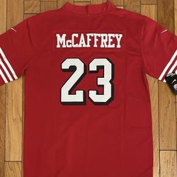 McCaffrey Red 49ers Men Jersey