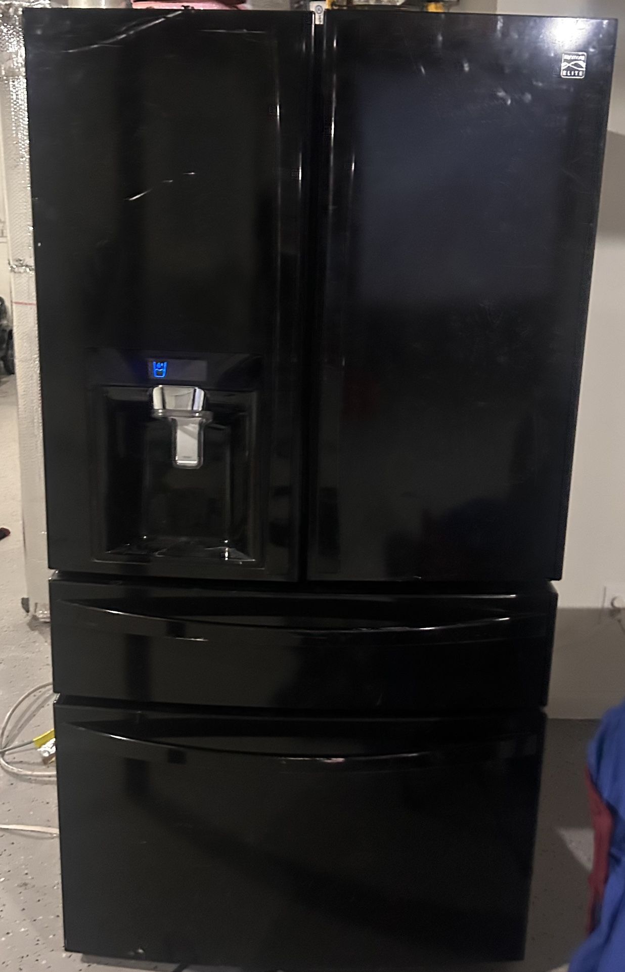 Kenmore Elite 73319 30.6 Cu. Ft. Large Capacity French Door Refrigerator in Black