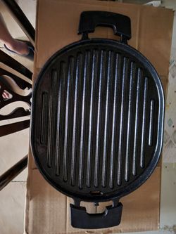 Cast Iron Grill With Oil Drip Tray