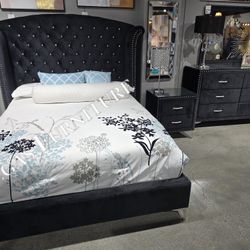 Queen Bedroom Set 4pc 