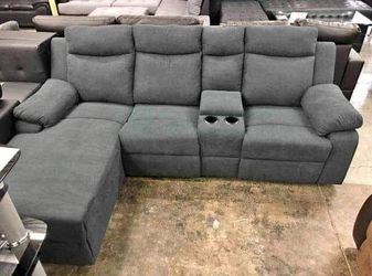 New grey Recliner Sectional