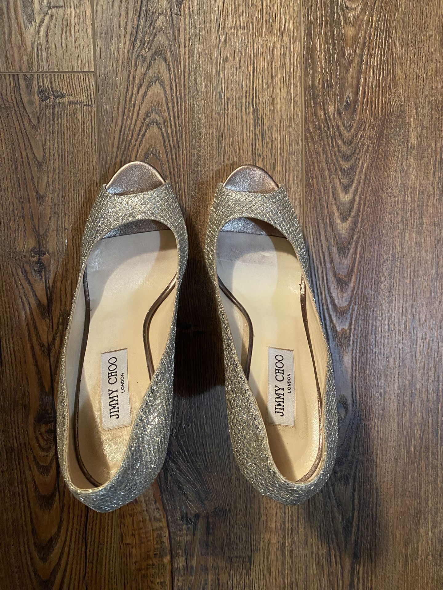 Jimmy Choo Peep Toe Heels Size EU 41