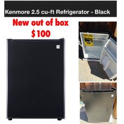 New out of box Kenmore 2.5q-ft refrigerator$100   cash only east Palmdale