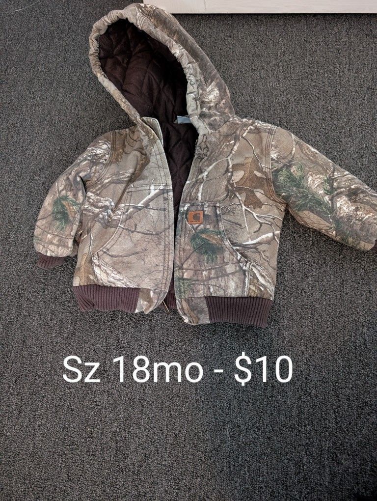 Toddler Boys Camo Coat