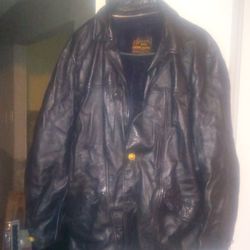 Men's Leather Coat XL