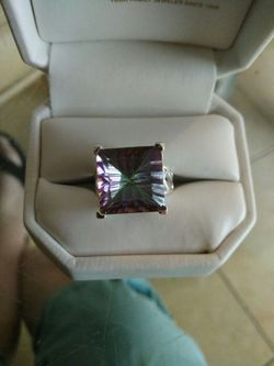 Misty topaz ring