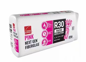 R-30 Faced Fiberglass Insulation Batt 24 in. x 48 in.