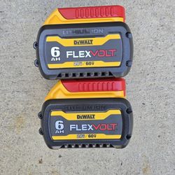 Dewalt 60v Flexvolt Batteries 6.0 Brand New Price For Both