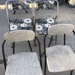 MID CENTURY ATOMIC COSCO FOLDING CHAIRS 