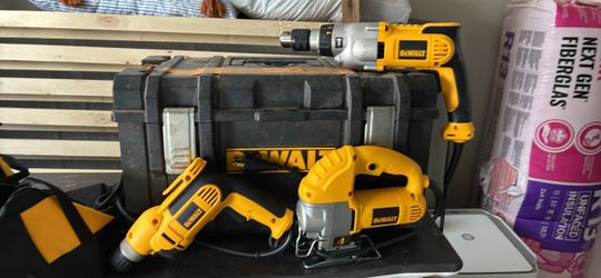 Dewalt tools and lock box