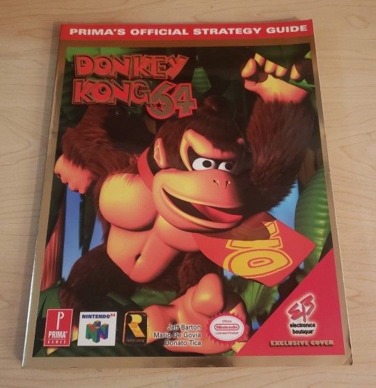 Donkey Kong 64 strategy guide EB Exclusive Cover