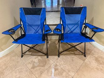 2 Kijaro Dual Lock Folding Portable Camping Chairs