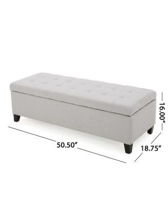 Noble House Mission Storage Ottoman