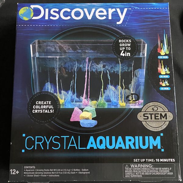 Discovery Crystal Aquarium, new in box Grow colorful crystal formations