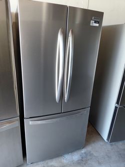 3-door refrigerator, 32 inches wide, brand new, open box, FRIGIDAIRE brand