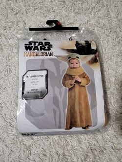 Star Wars Baby Yoda Grogu Costume For Kids Toddler Infant