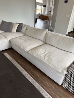 Couch set 3 piece sectional from Crate and Barrel