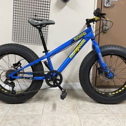 Mongoose Kong Fat Tire Mountain Bike for Kids, 20-Inch Wheels, Blue