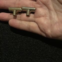 Vintage HICKOK T Connector Plumber’s PVC Copper Cuff Links $5