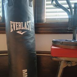 125 lb everlast boxing punching bag in good condition