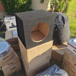 All speaker boxes $20 ea today only. 8", 10", and 12". I have slanted and flat in each size. HMU.