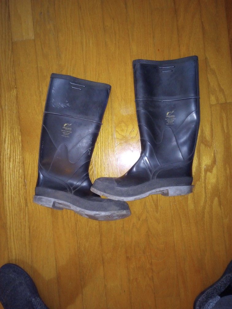 Steel Toe Rain Boots Size 10