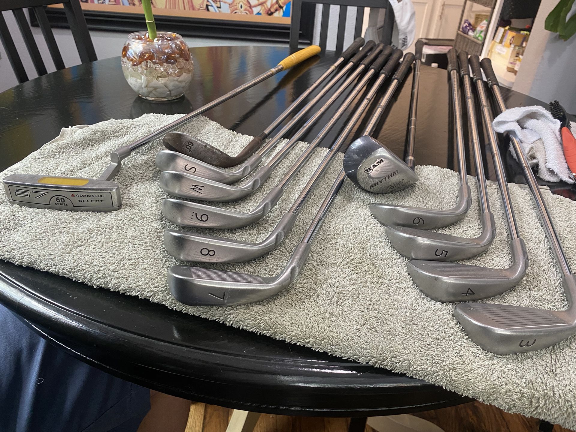 Golf Clubs Full Set Irons With Wedges Including 60, 3 Wood As Well