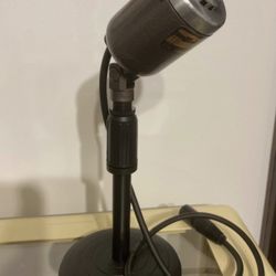 Customized Vintage American D8T Dynamic Microphone Works W/ Desk Stand Plz Read!