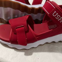 Women's Sandals USPOLO ASSN. Red Size 7