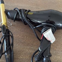 Blow Dryer And Curling Iron