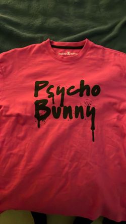 Pink psycho bunny shirt