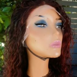 22" 100% Human Water Wave Lace Front