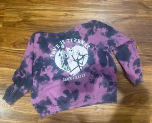 Jack Skellington and Sally Tie Dye Sweatshirt  Love Is Eternal