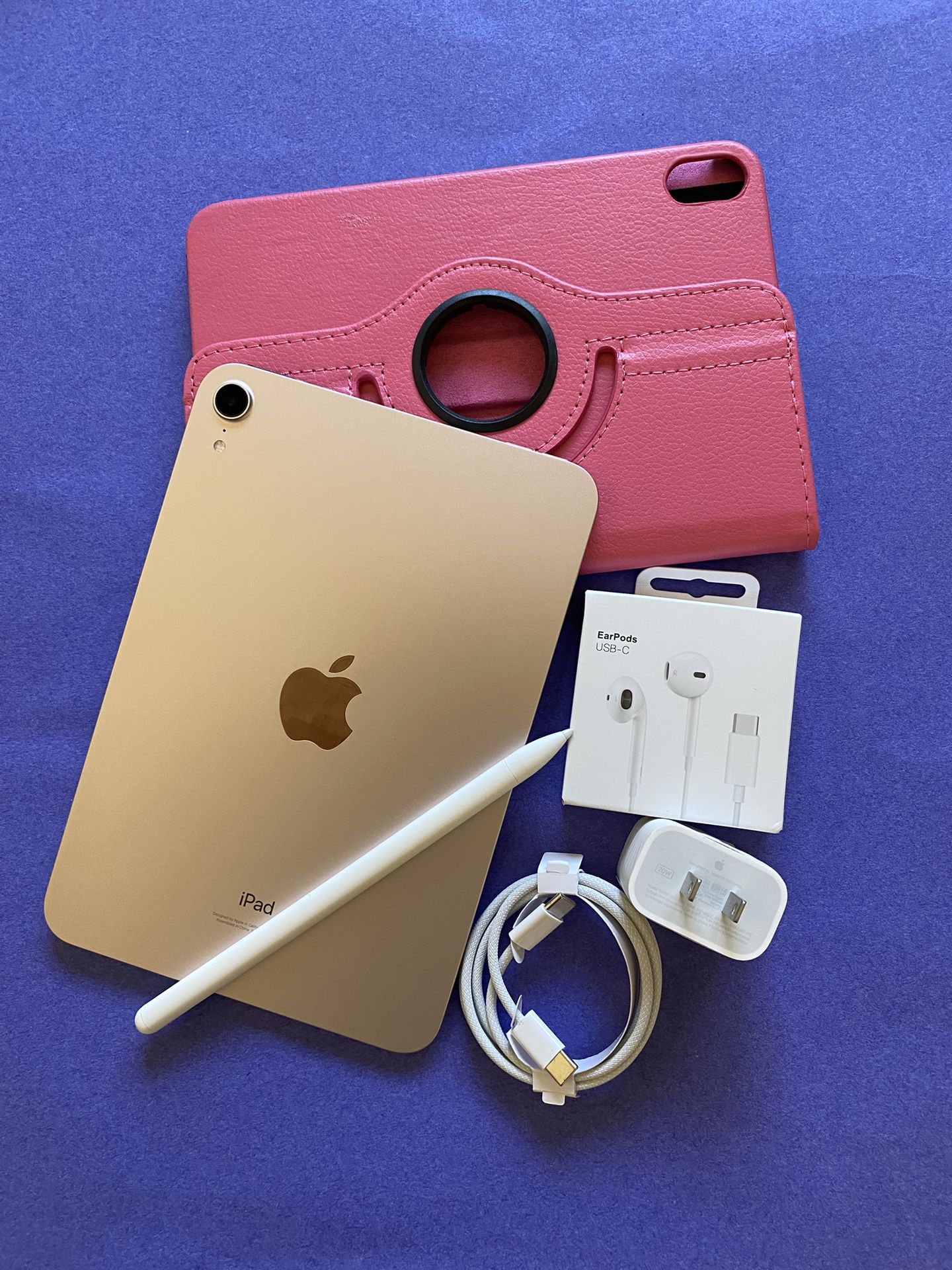 Apple iPad Mini 6th Generation (2021 model / Pink) 64GB with Pink Case, Pen & Accessories