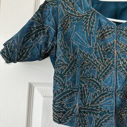 Handmade Silk Dress Set (Top, Scarf, Skirt)