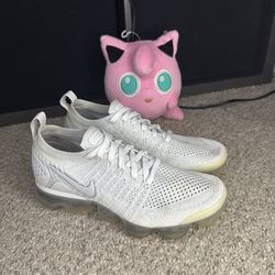 Nike Air VaporMax Flyknit 2 White Vast Gray Sneakers 942843-105 Women’s Size 7