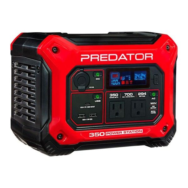 PREDATOR 350 Power Station, 350 Running Watts, 294 Wh Capacity