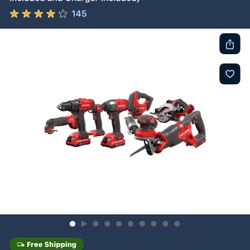 CRAFTSMAN V20 20-volt Max 8-Tool Power Tool Combo Kit with Soft Case (2-Batteries Included and Charger Included)