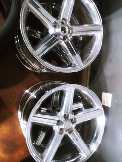 24" chrome iroc wheels 5x4.75/ 5x120
