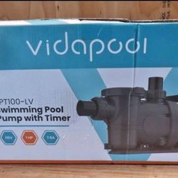 Swimming Pool Pump with Timer 115V 1HP 7.5A