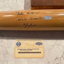 Signed Robinson Cano Bat with COA
