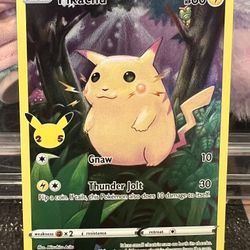 Pokemon Celebrations Pikachu Holo Rare Card # 005/025