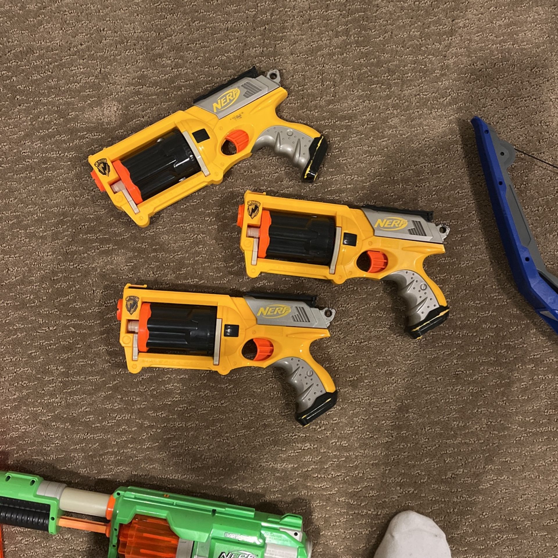 3 Nerf Guns