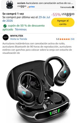 Auriculares inalámbricos con cancelación de ruido