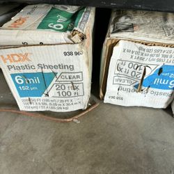 Plastic Sheeting 6mil and 4mil